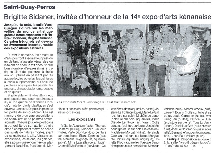 Invité d' honneur St Quay Perros